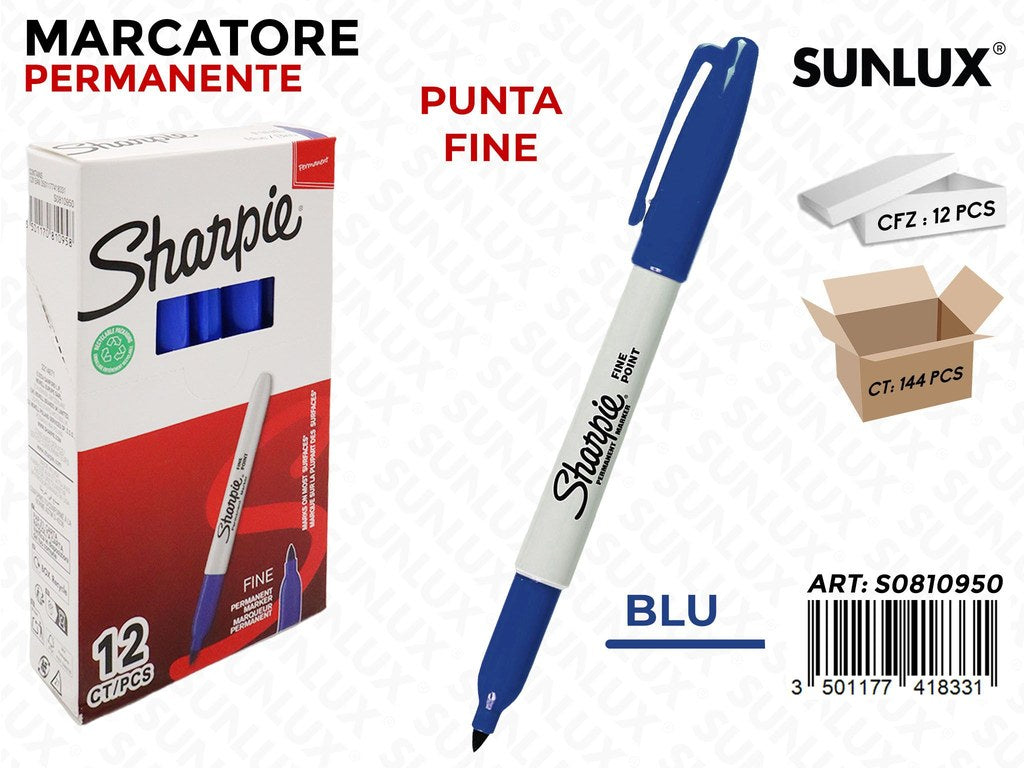 Sharpie Fine Point Marker Blu