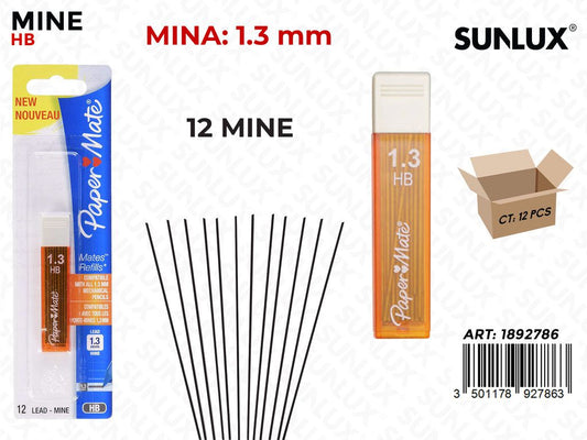 Paper. Mates 1.3MM Lead Refill 12PCS