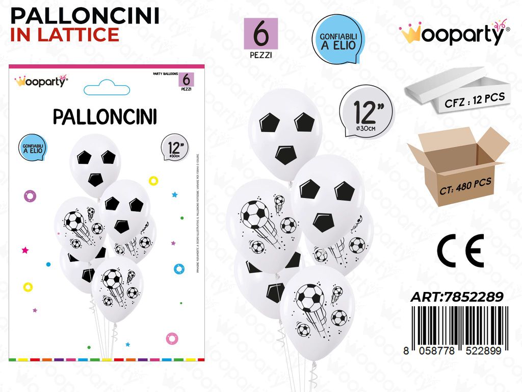 Wooparty Palloncini Lattice Pallone 6PCS 30CM