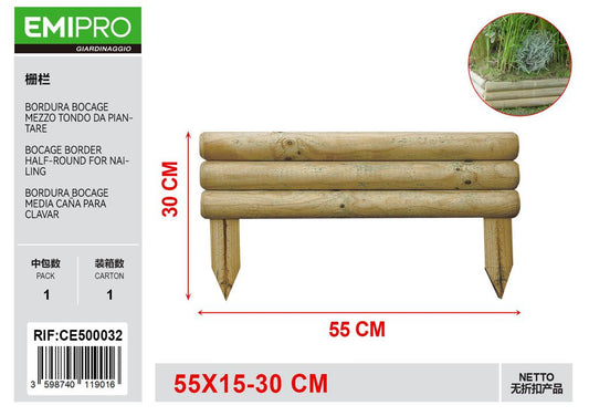 BORDURA BOCAGE MEZZO TONDO DA PIANTARE SP25 15-30*55CM
