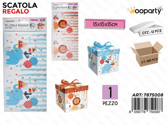 Wooparty Scatola Regalo B.compl. ASS.15*15*15CM