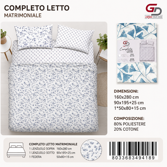 Set Di Lenzuola Singolo 160X280+90X200+50X80 Ss91-Ltm