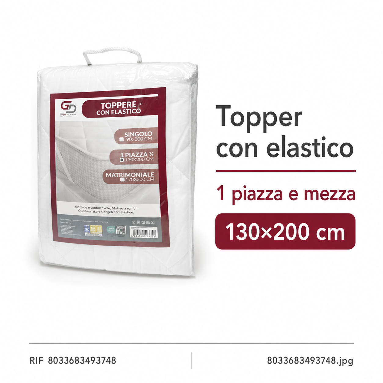 Topper C/Elastico 1P1/2