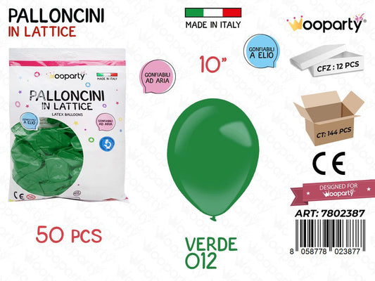Wooparty Palloncini Lattice Verde 10 50PCS