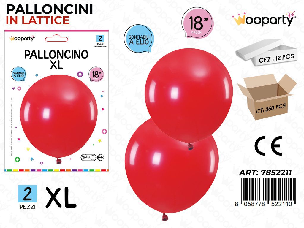 Wooparty Palloncini Lattice Xl 2PCS 45CM