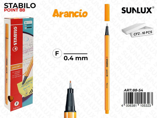 Stabilo Point 88-54 Arancio 0.4MM