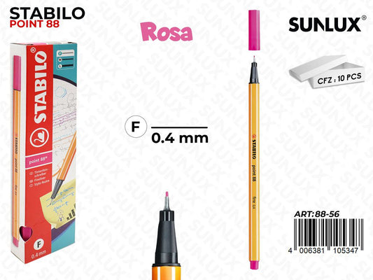 Stabilo Point 88-56 Rosa 0.4MM