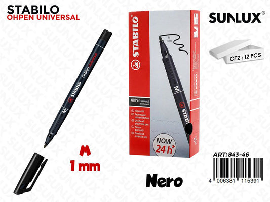 Stabilo Ohpen F Permanente Nero 1MM