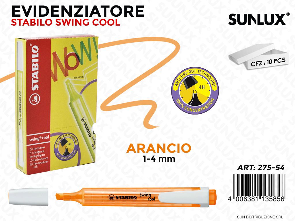 Stabilo Evi. Swing Cool Arancio 1-4MM