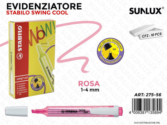 Stabilo Evi. Swing Cool Rosa 1-4MM