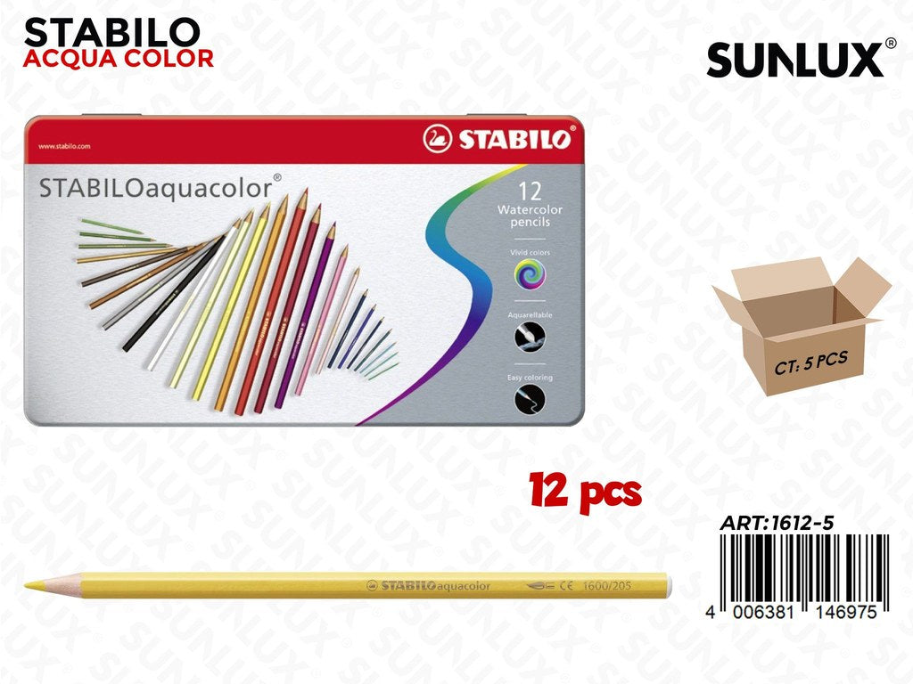 Stabilo Aquacolor Scat.metallo 12 Col.