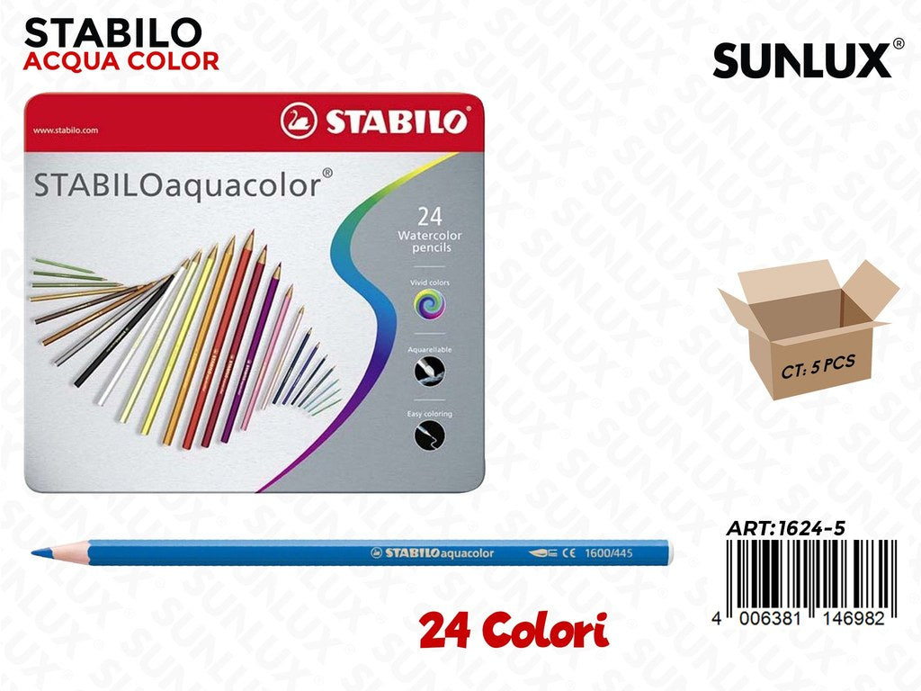 Stabilo Aquacolor Scat.metallo 24 Col.
