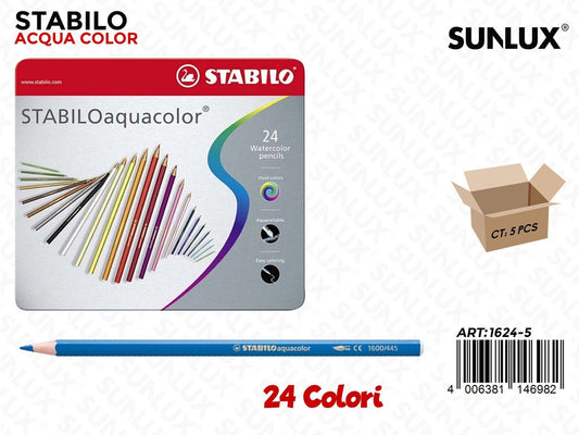 Stabilo Aquacolor Scat.metallo 24 Col.