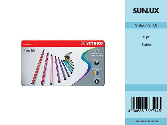 Stabilo Pen 68 10 Col.