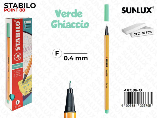 Stabilo Point 88-13 Verde Ghiaccio 0.4MM