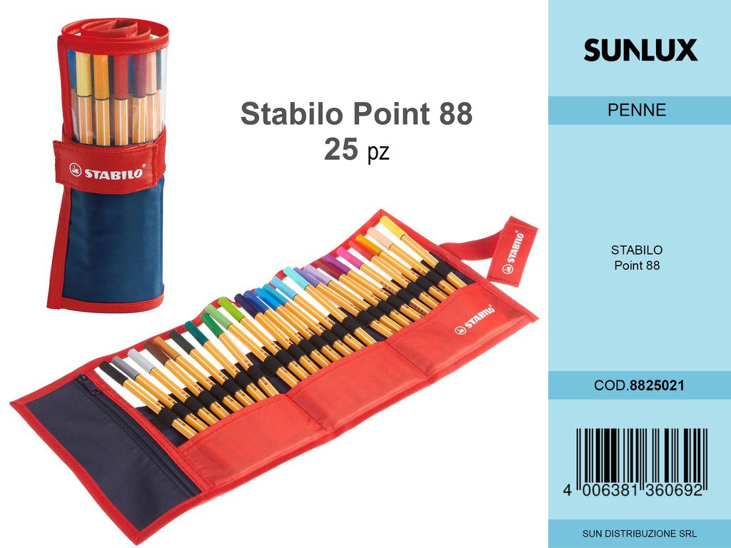 Stabilo Point 88 Rollerset. 25 col