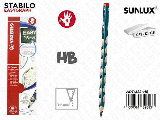 Stabilo Easy Graph Blu Right Hb