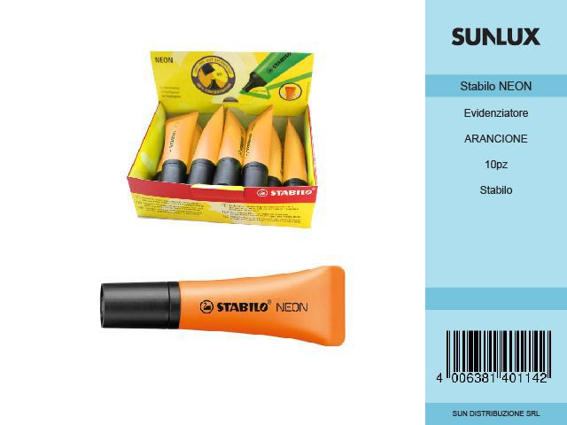 Stabilo Neon Arancio da 10