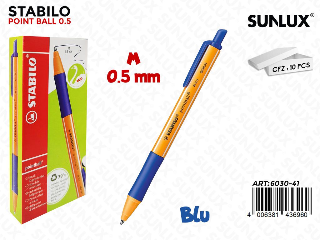 Stabilo Pointball Blu 0.5MM