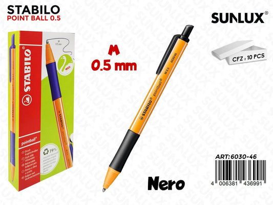 Stabilo Pointball Nero 0.5MM