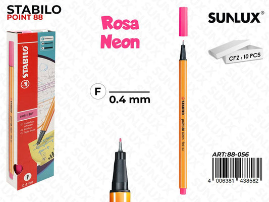Stabilo Point 88-056 Rosa Neon 0.4MM