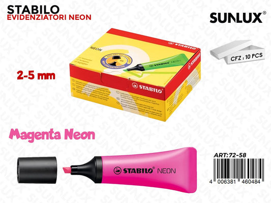 Evidenziatore Stabilo Magenta Neon 2-5MM
