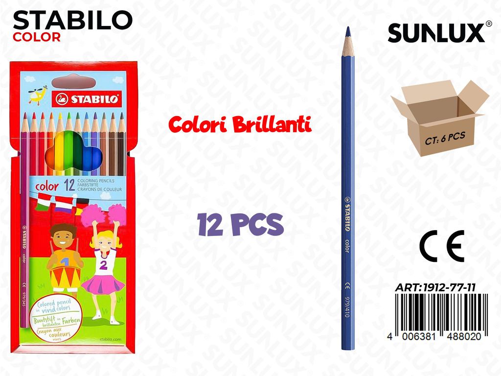 Stabilo 12 Matite Colorate