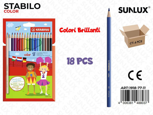 Stabilo 18 Matite Colorate