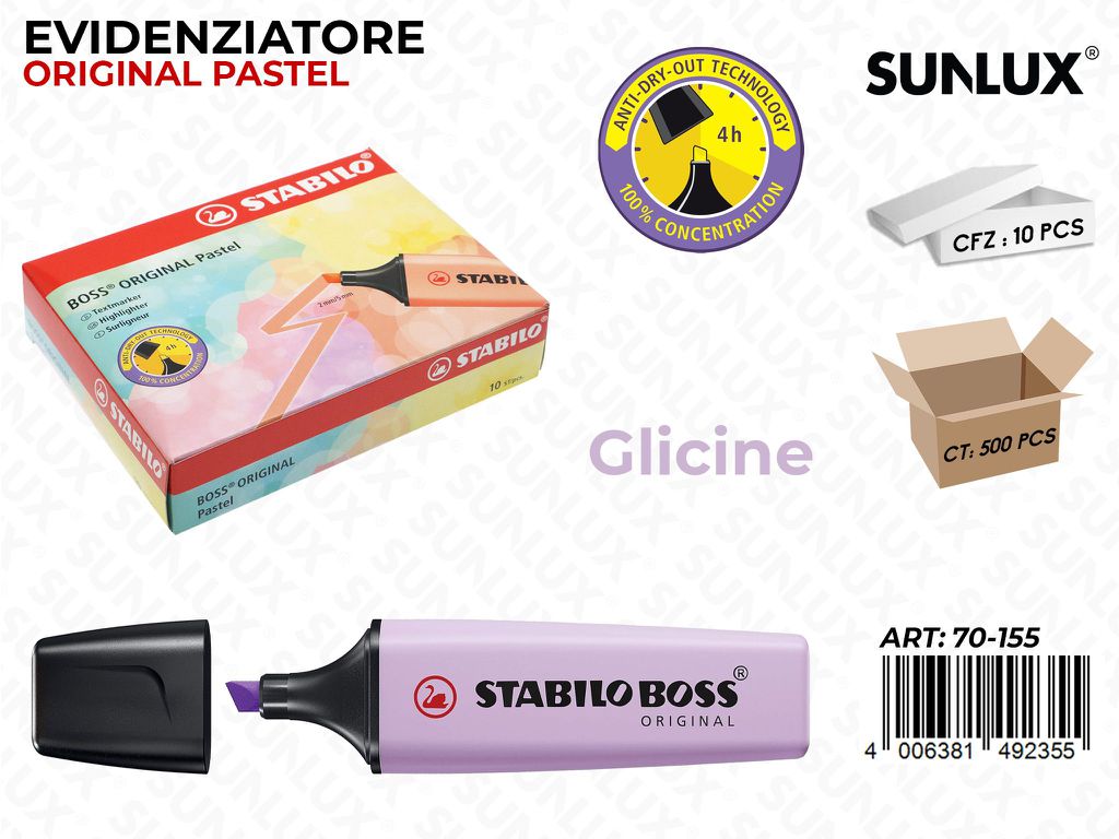 Stabilo Boss Ori. Pastel Glicine