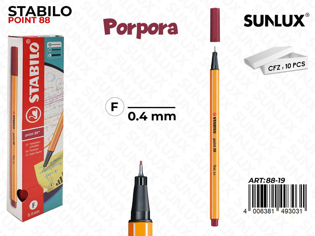 Stabilo Point 88-19 Porpora 0.4MM