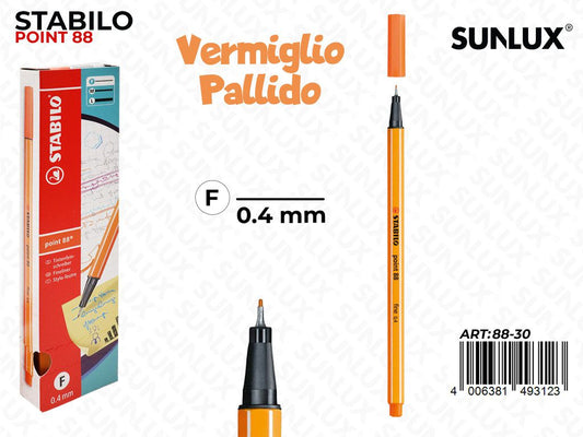 Stabilo Point 88-30 Vermiglio Pallido 0.4MM