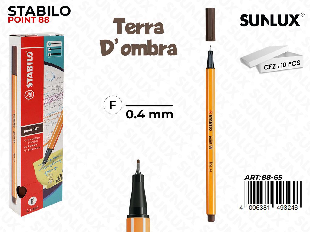 Stabilo Point 88-65 Terra D'ombra 0.4MM