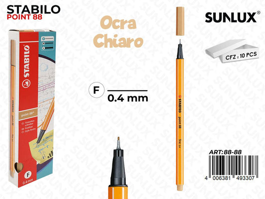Stabilo Point 88-88 Ocra Chiaro 0.4MM