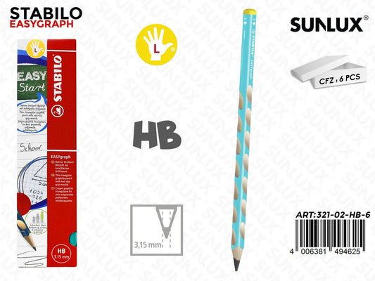 Stabilo Easy Graph Blu Left Hb