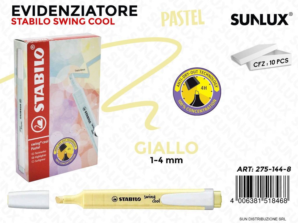 Stab. Swing Cool Giallo Pastel