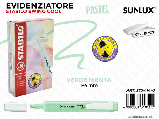 Stab. Swing Cool Verde Menta Pastel