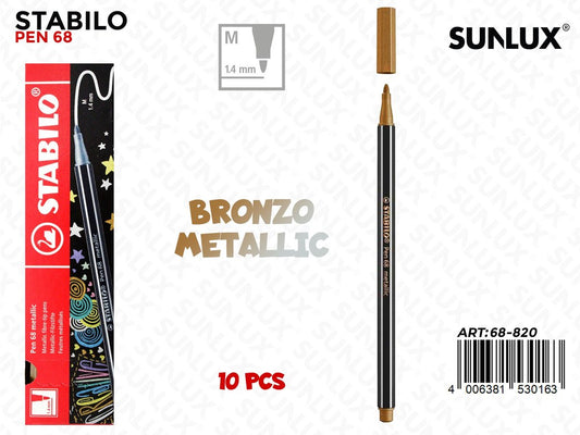 Stabilo Pen 68 Punta M Metallic Cupreo