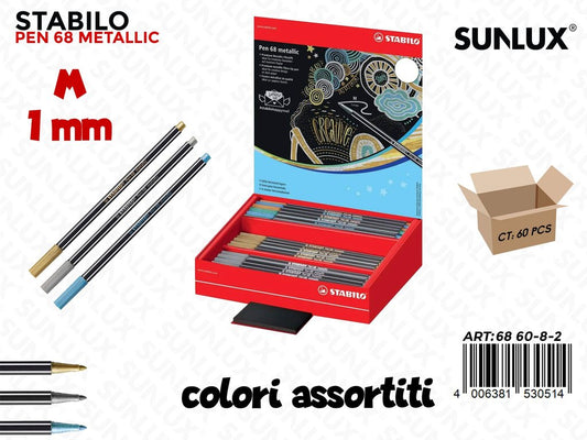 Esp Stabilo Pen 68 Metallic Colori Ass.