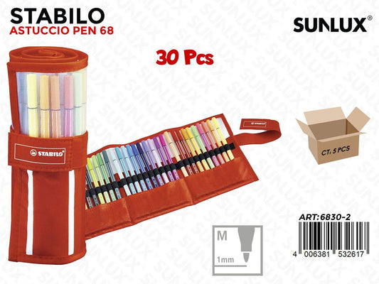 Stabilo Pen 68 Astuccio da 30 Colori Ass.