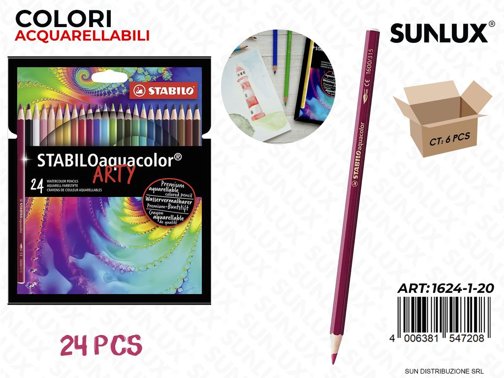 Stabilo Aquacolor Arty 24COL.