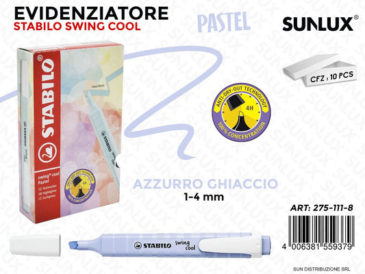 Stab. Swing Cool Azzurro Ghiaccio Pastel
