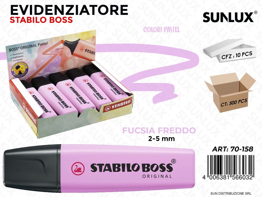 Stabilo Boss Ori. Pastel Fucsia Freddo