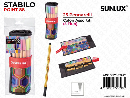 Stabilo Point 88 Rollerset Arty 25 col Ass.