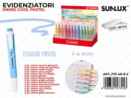 Esp. Stabilo Swing Cool Pastel 1-4MM