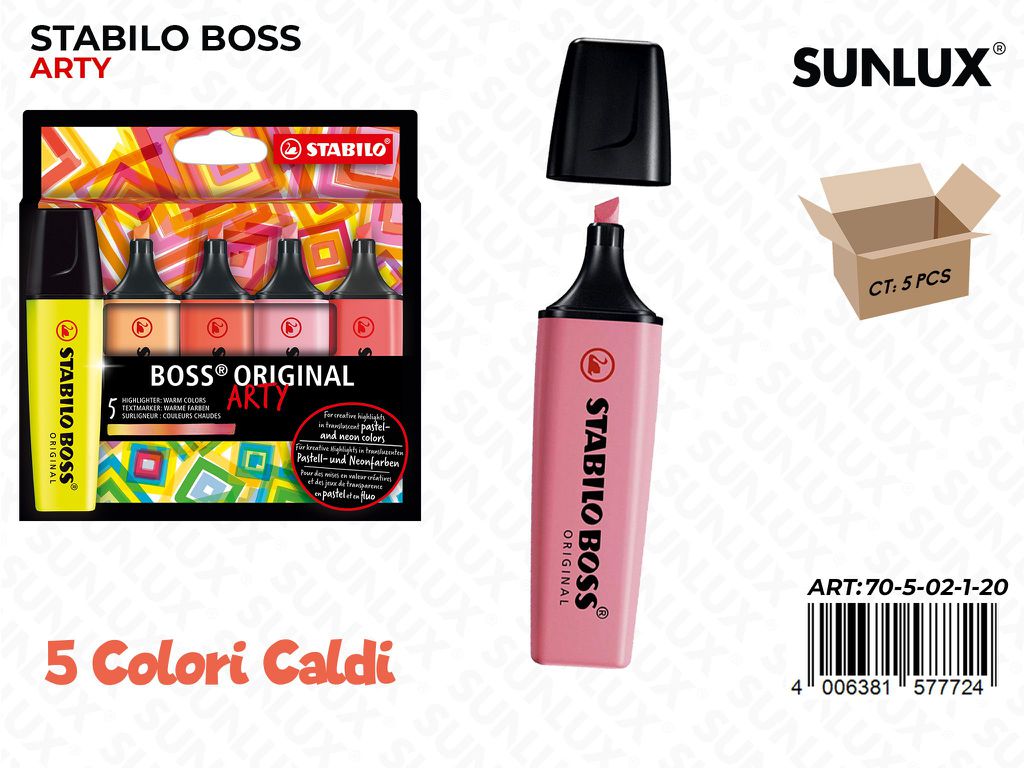 Stabilo Boss Arty 5COL. Ass.