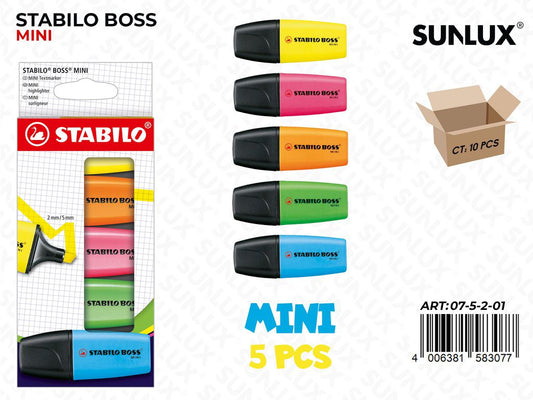 Stabilo Boss Mini 5PCS Ass.