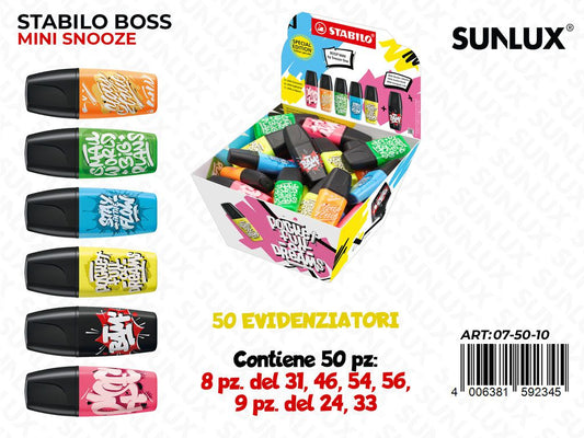 Esp. Stabilo Boss Mini Snooze Ass.