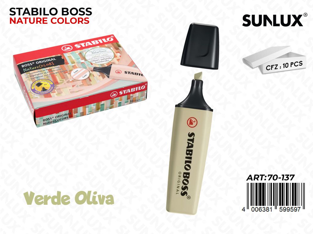 Stabilo Boss Ori. Nature Verde Oliva