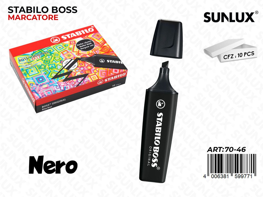 Stabilo Boss Ori. Marcatore Nero