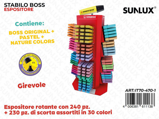Esp. Stabilo Boss Original/Pastel/Nature Ass.
